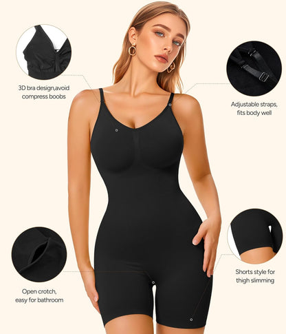 Women Tummy Control Bodysuit3