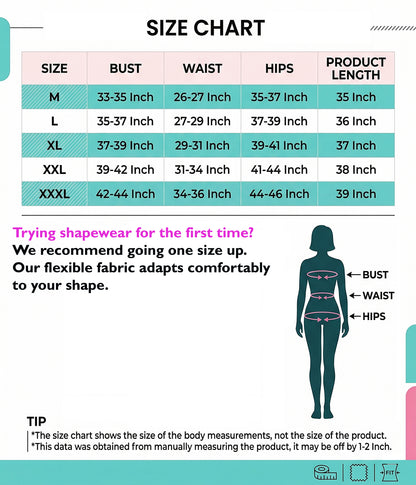 Women Tummy Control Bodysuit Size Chart8