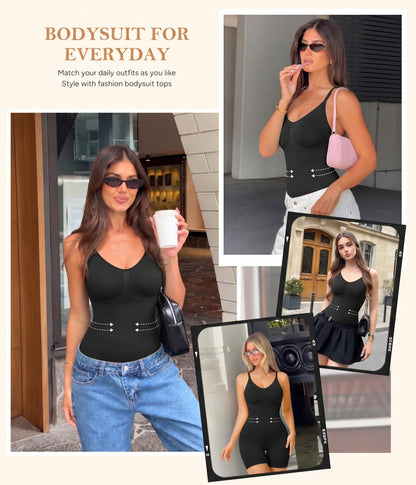 Women Tummy Control Bodysuit9
