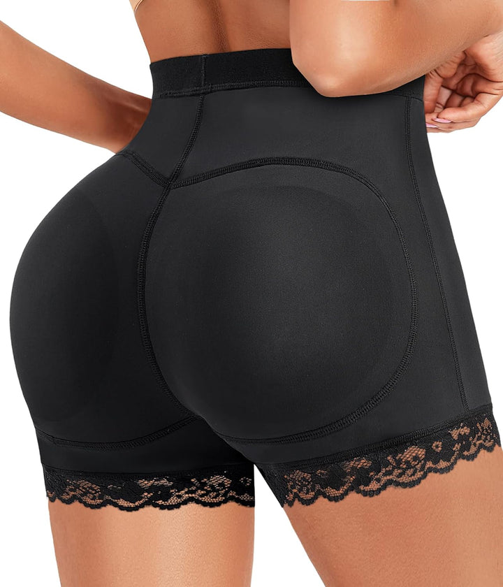 Black Butt Lifter Shapewear Shorts for Women