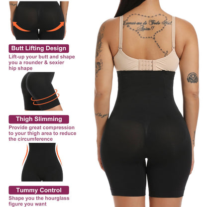 Black Seamless Tummy Tuck Shorts Pack of 211
