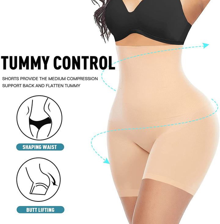 Skin Women Tummy Control Shaper Shorts+2