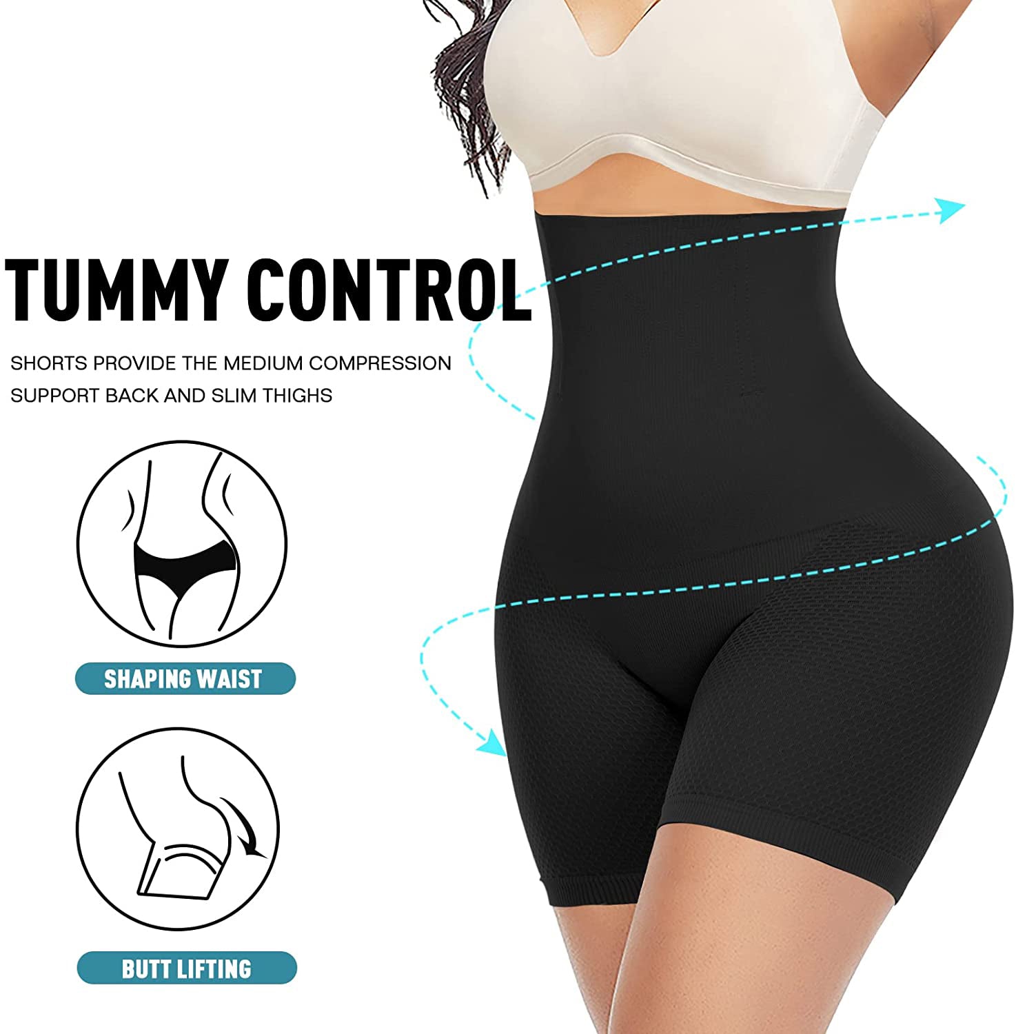 black-women-tummy-control-shaper-shorts