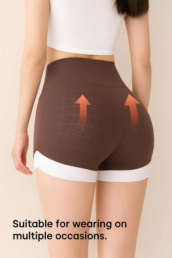 Coffee Brown Women Fitness Training Shorts18