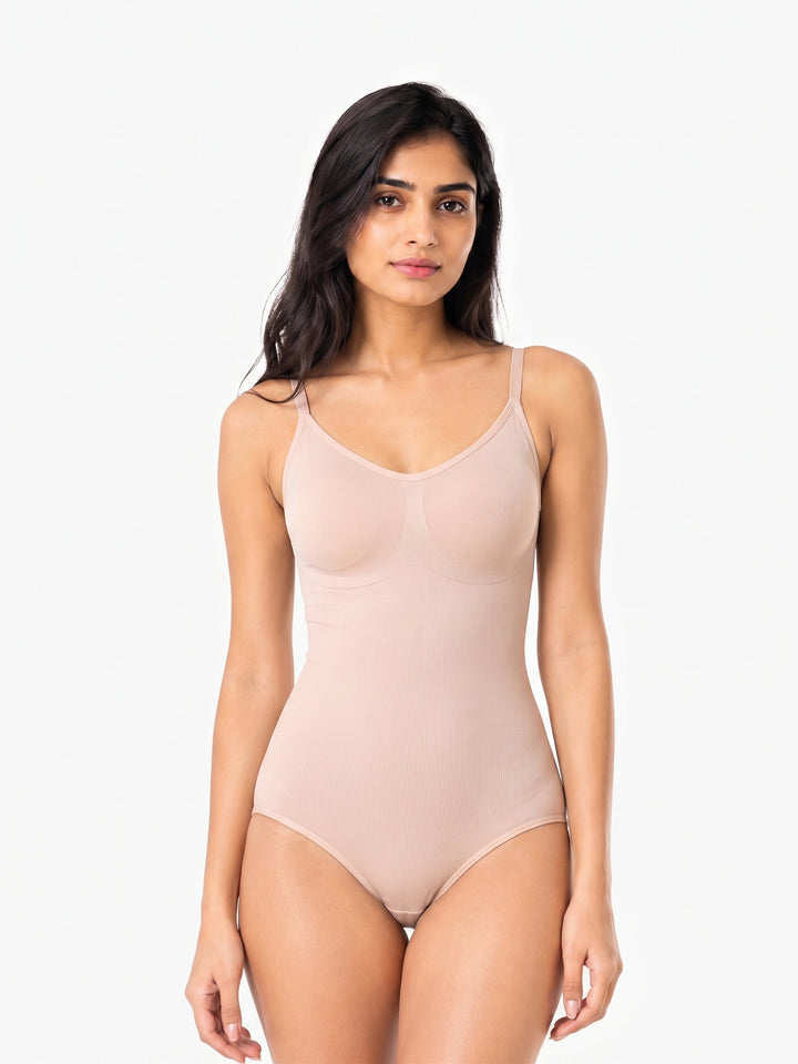 Tapsara Snatched Bodysuit Body Shaper for Women with Adjustable Straps, Seamless Finish and Breathable Fabric+2