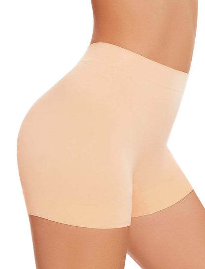 Black Seamless Under Skirt Shorts for Women2
