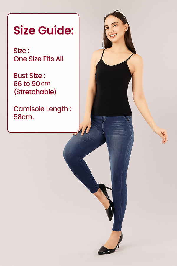 best Women Thermal Velvet Camisole Top Slim Fit11