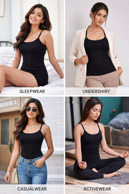 Women's Thermal Velvet Camisole Top – Slim Fit Stretchable Body Shaper Vest Shirt12
