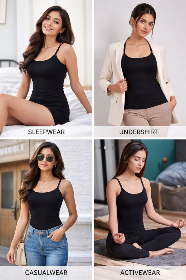 Women's Thermal Velvet Camisole Top – Slim Fit Stretchable Body Shaper Vest Shirt12