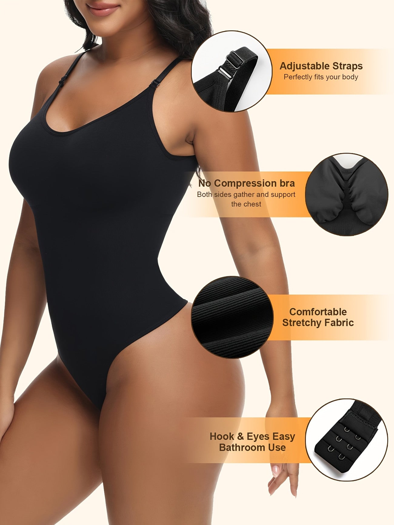 black-tummy-control-seamless-shapewear-bodysuit