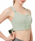 Fully Adjustable Front-Zip Sports Bra