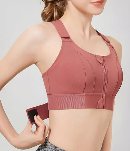 Women's Front Zip Sports Bra8